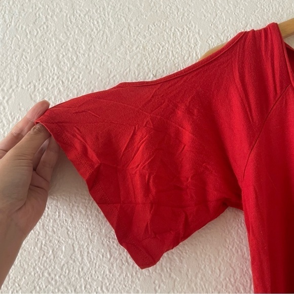 Vanity Room Red Cold Shoulder Dress - Picture 6 of 6